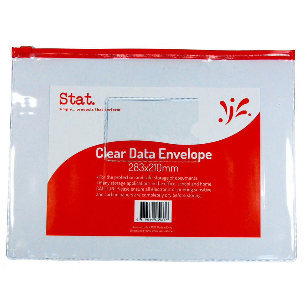 Stat Data Envelope (Clear)