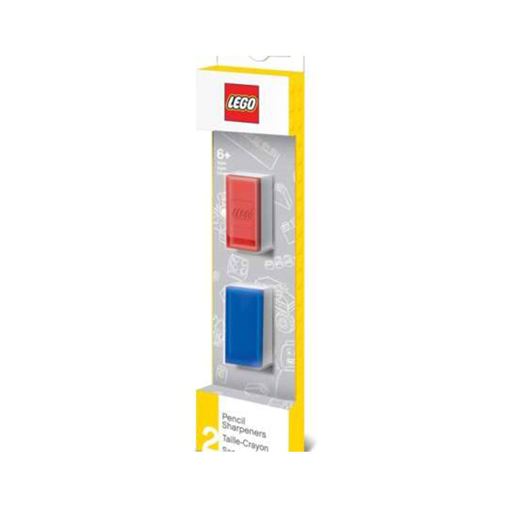 Lego Pencil Sharpener with Buildable Bricks 2pcs (White)