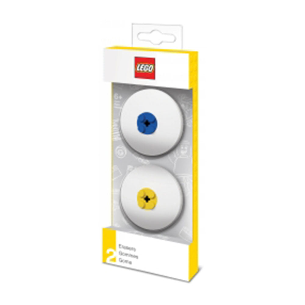 Lego Eraser with Buildable Bricks (White)