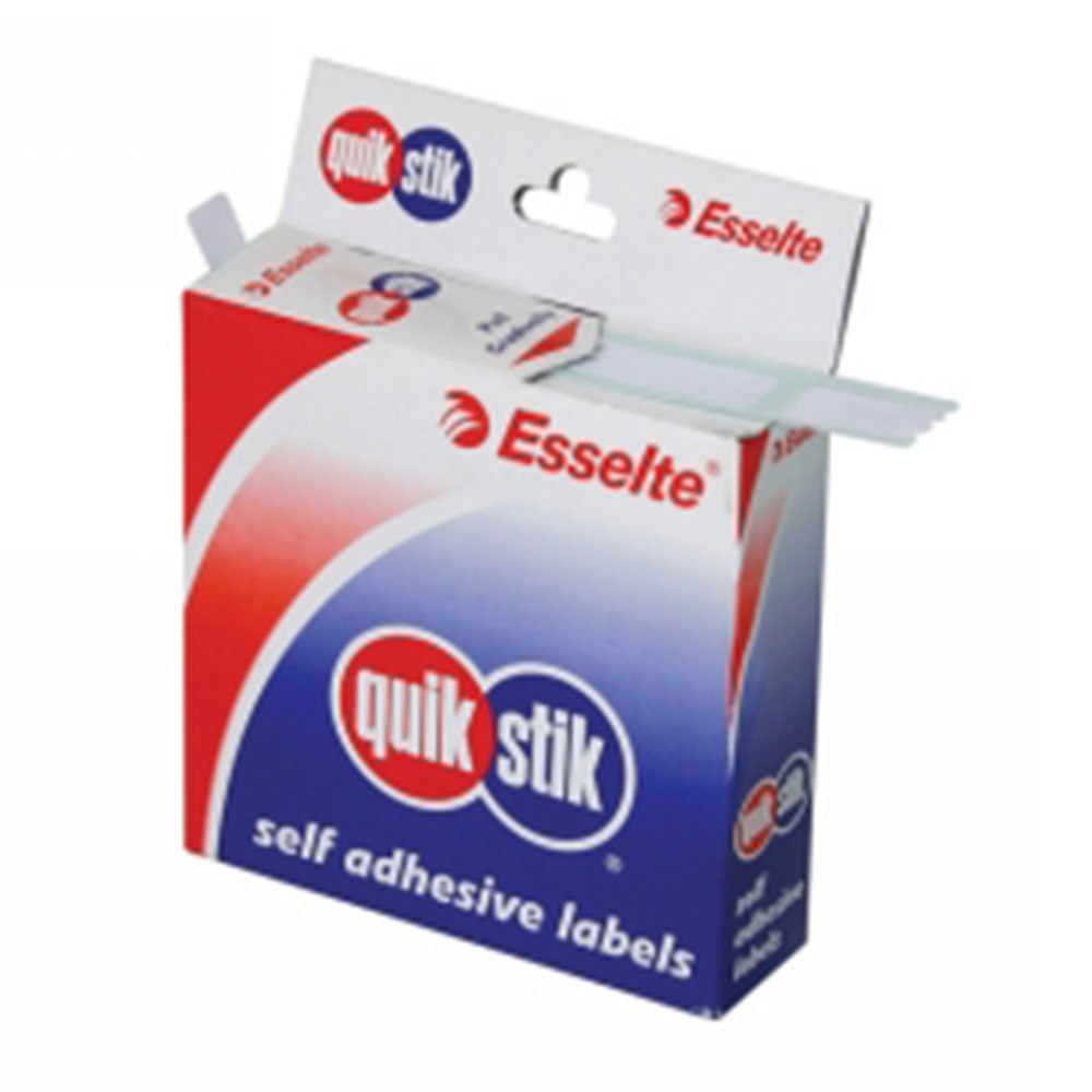 Quik Stik Self-Adhesive White Label Dispenser (19x63mm)