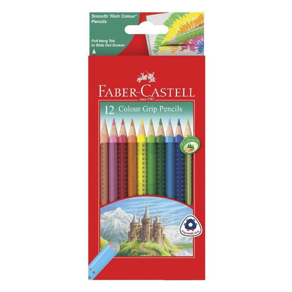 Faber-Castell Dot Grip Coloured Pencil (Pack of 12)