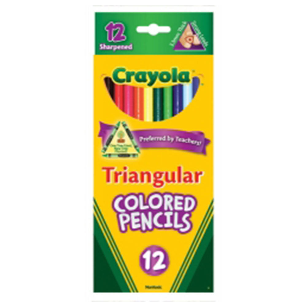 Crayola Triangular Coloured Pencils (Pack of 12)