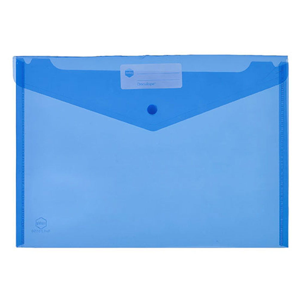 Marbig A4 -dokument tegnebog med knap