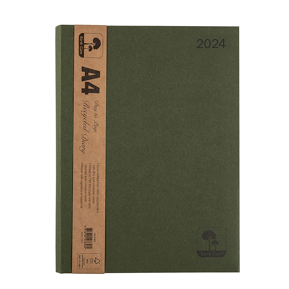 Cumberland Earthcare A4 DTP 2024 Diary (Green)