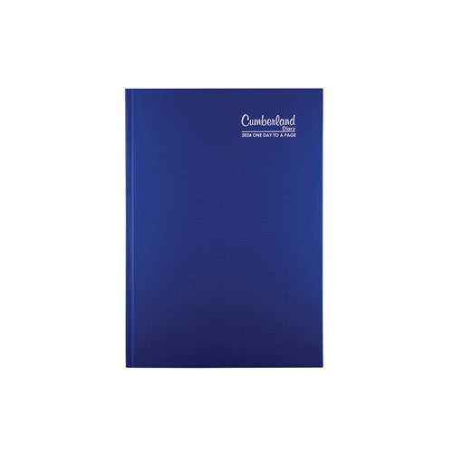 Cumberland Premium Casebound A4 2024 Diary (Blue)