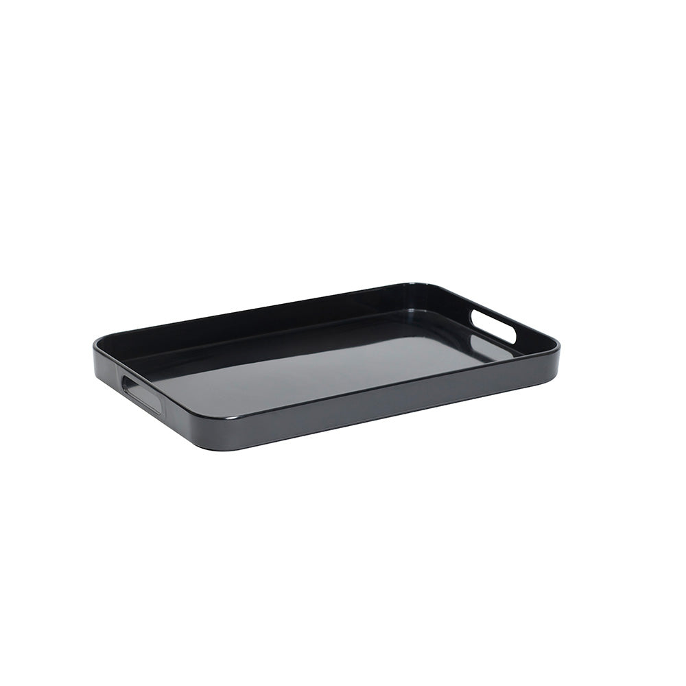 Connoisseur Melamine Tray with Side Handle (Black)