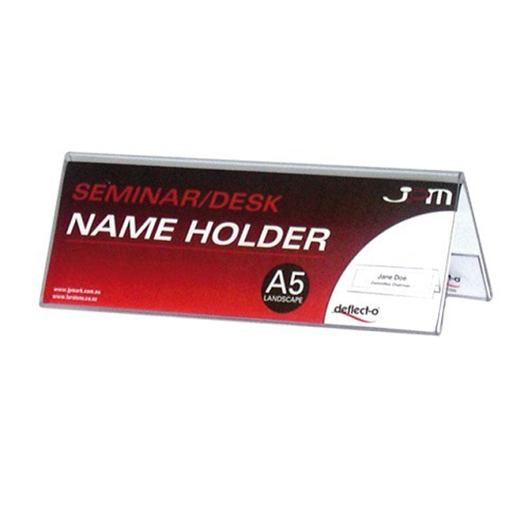 Deflecto Landscape Tent Style Name Holder A5