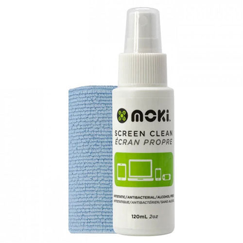 Moki Screen Cleaner Spray with Microfibre Cloth