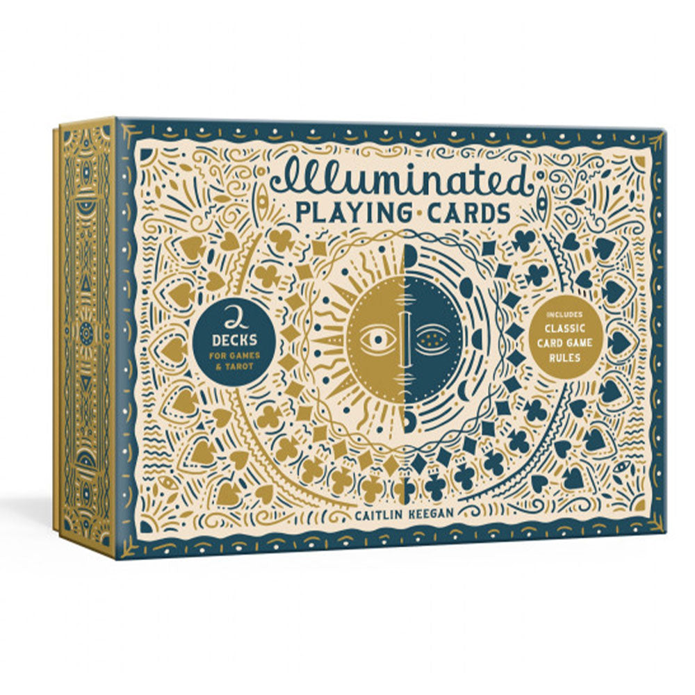 Illuminated Playing Cards Set Two Decks for Game and Tarot