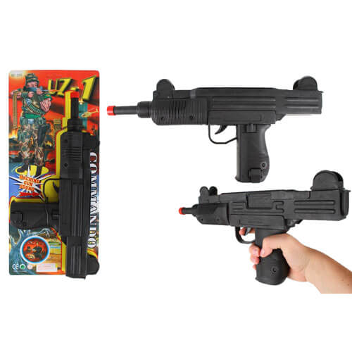 Uzi Gun with Ratchet Sound 40cm (Black)