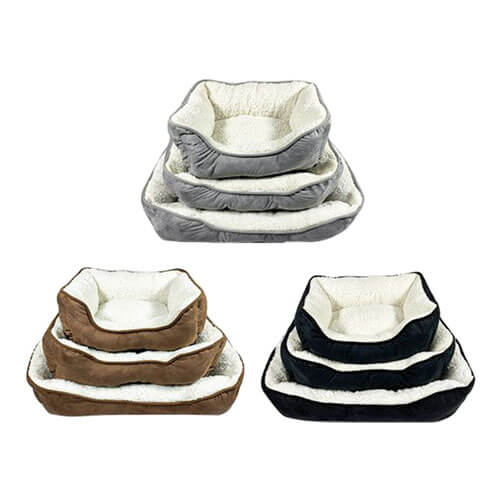 Ollie Luxe Sherpa Dog Bed (Set of 3)