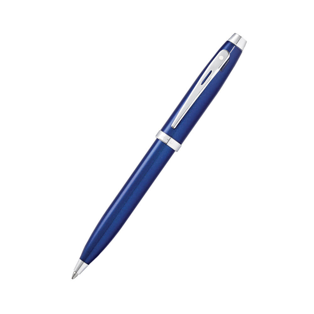 100 Blue Lacquer/Chrome Plated SS Pen