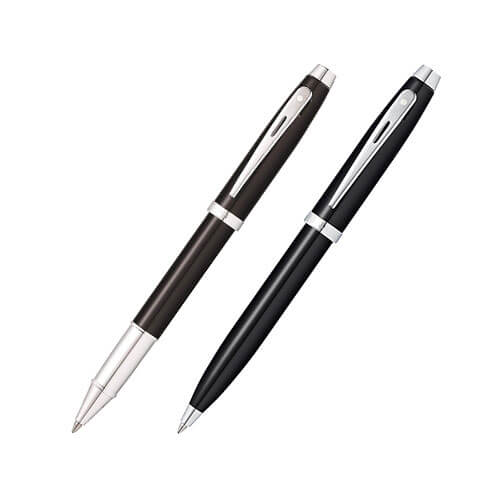 100 Black Lacquer/Chrome Plated SS Pen