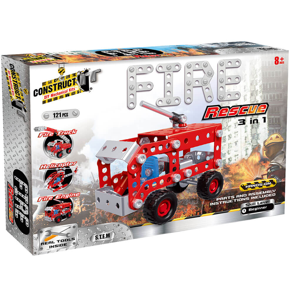 Construct It! Fire Rescue 3-in-1 Kit