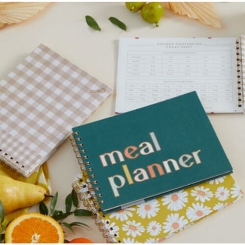 Color Block Meal Planner & Market List Notebook