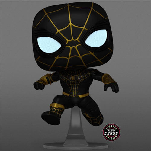 SpiderMan on Black Suit Unmasked US Exclusive Pop! Vinyl