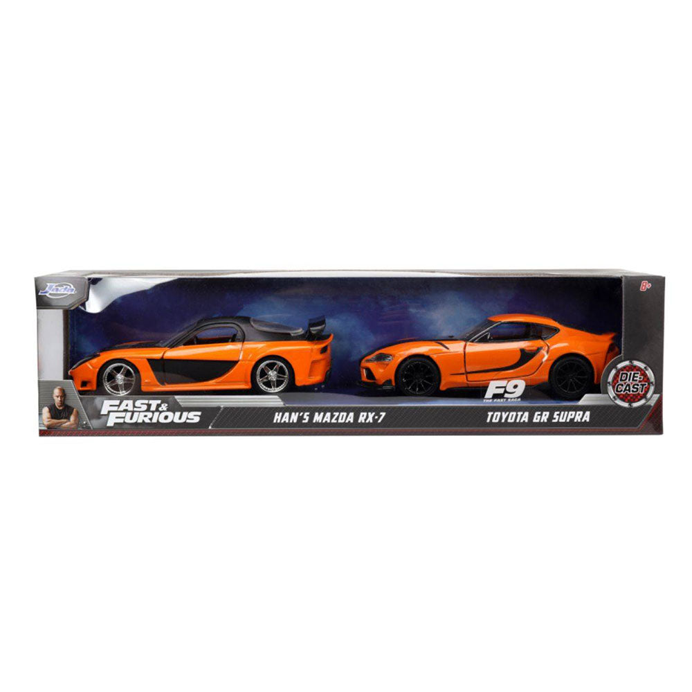 Fast & Furious Han's Mazda RX-7 & Toyota GR S 1:32 Scale 2pc