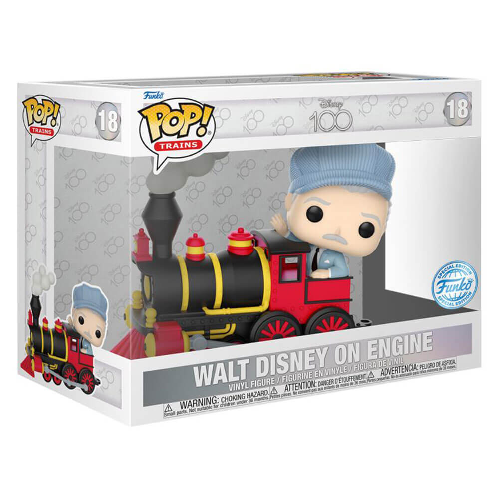 Disney 100th Walt Disney on Engine US Exclusive Pop! Train