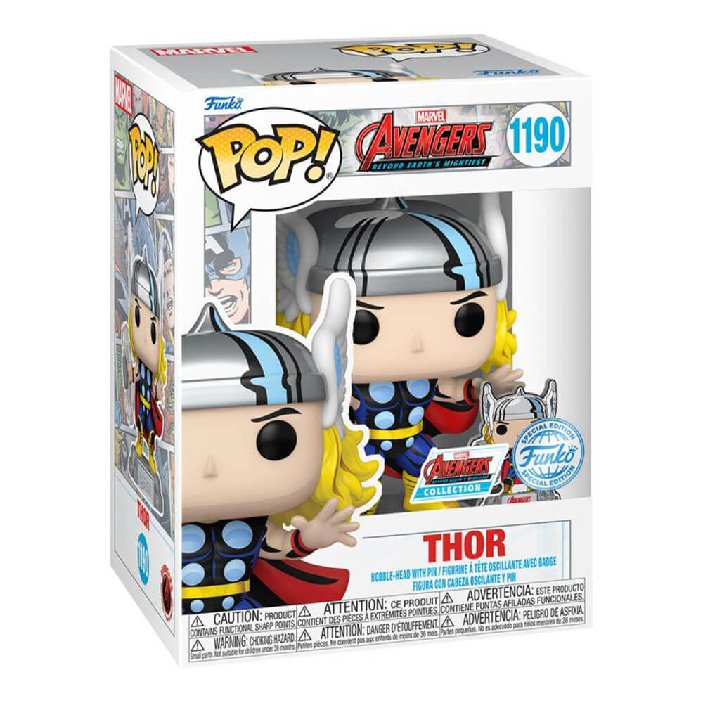 Thor Avengers 60th US Exclusive Pop! Vinyl with Pin