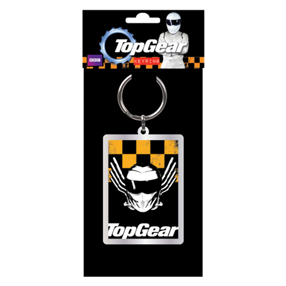 Top Gear Yellow and Black Keyring