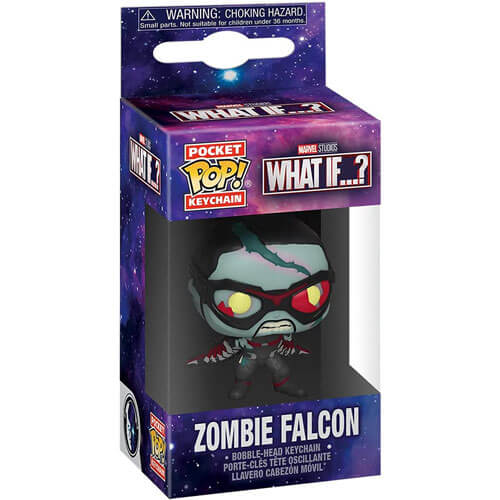 What If Zombie Falcon Pocket Pop! Keychain
