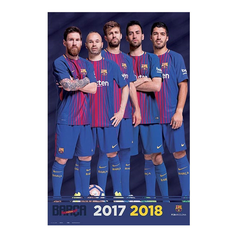 Barcelona FC Group 17' 18 Poster
