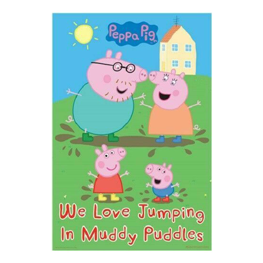 Peppa Pig Muddy Puddles Poster
