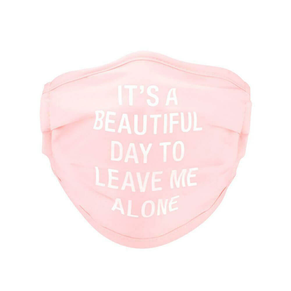 Say What Beautiful Day Face Mask (Pink)