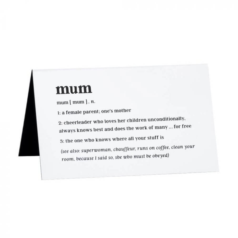Defined Mum Desk Sign (Large)
