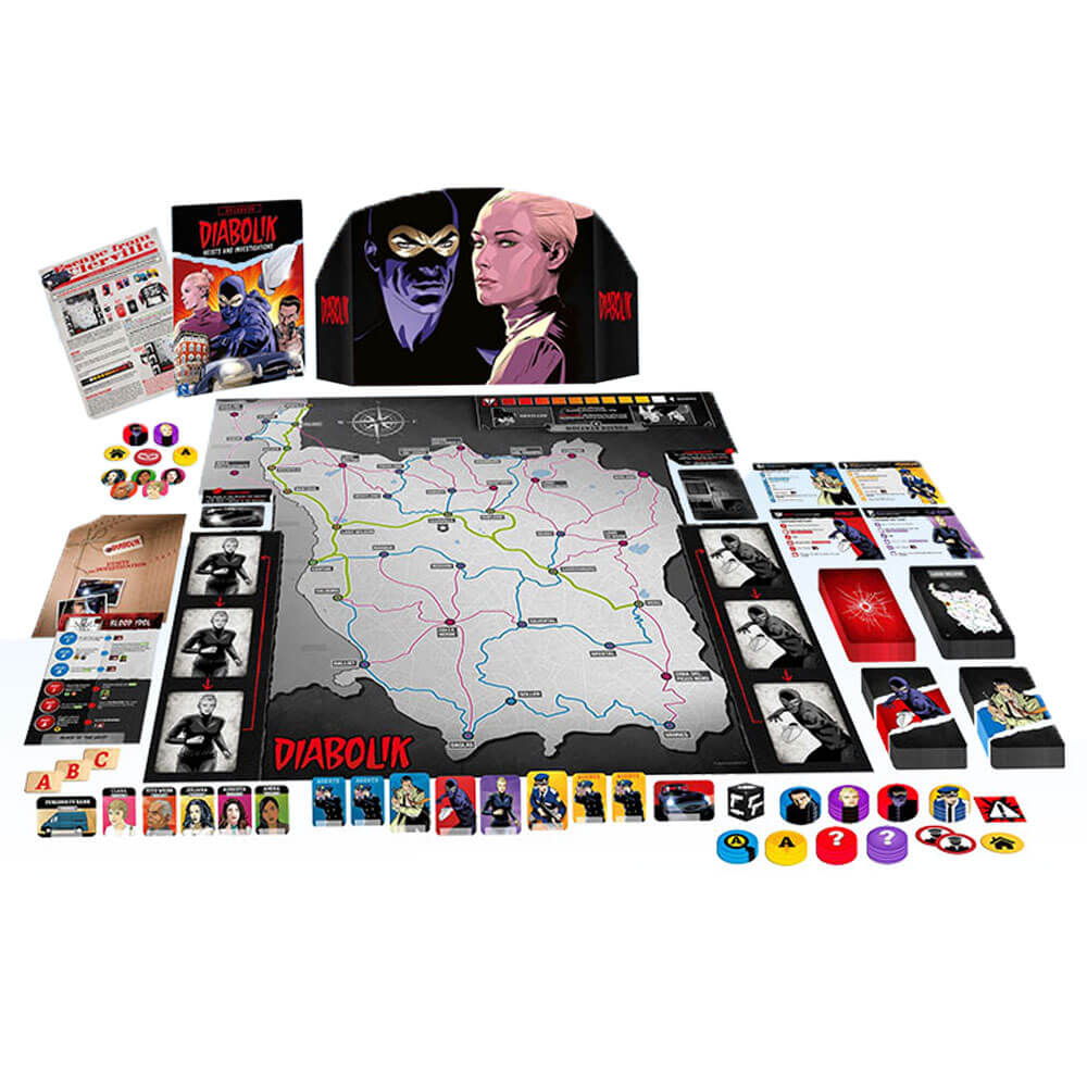 Diabolik Heists and Investigations Board Game