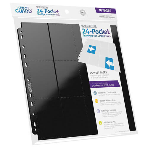 Ultimate Guard 24 Pocket QuadRow Side-Loading Pages Folder