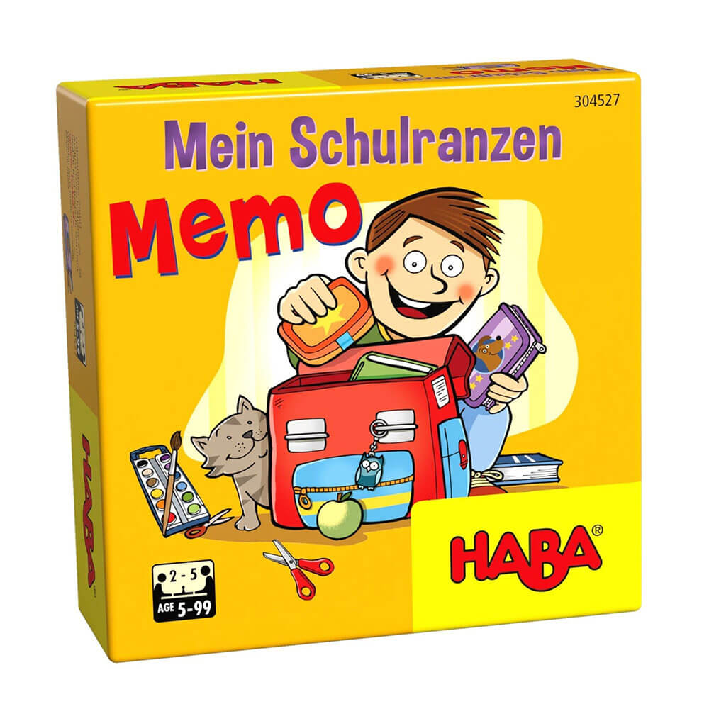 My Backpack Memory Game Mein Schulranzen Memo Board Game
