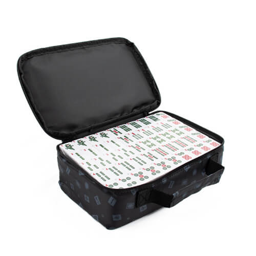 LPG Mahjong Travel Case Classic Set with Black Tiles