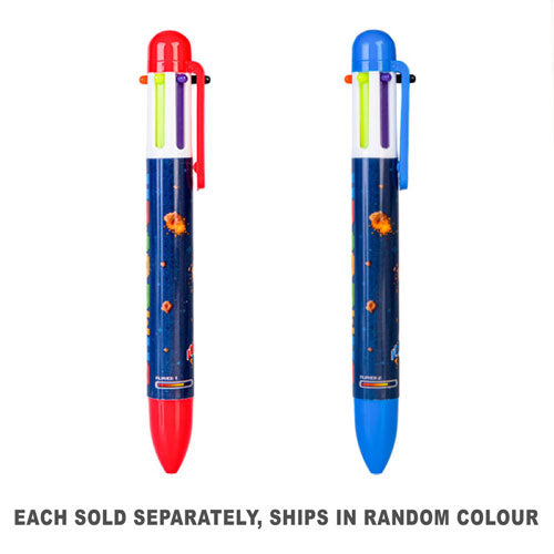 6-in-1 Multi-coloured pen (1pc Random Style)