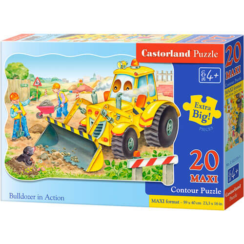 Castorland Bulldozer in Action Jigsaw Puzzle 35pcs