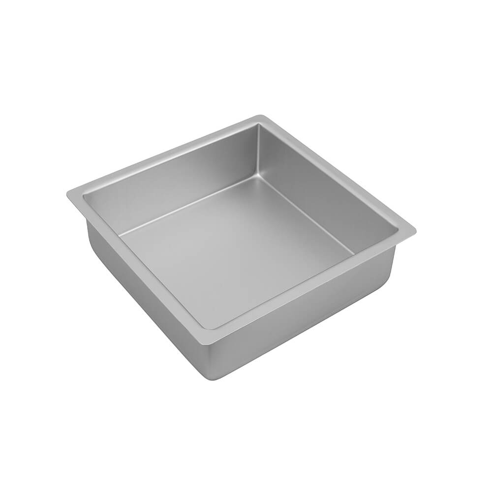 Bakemaster Square Cake Pan (Silver Anodised)