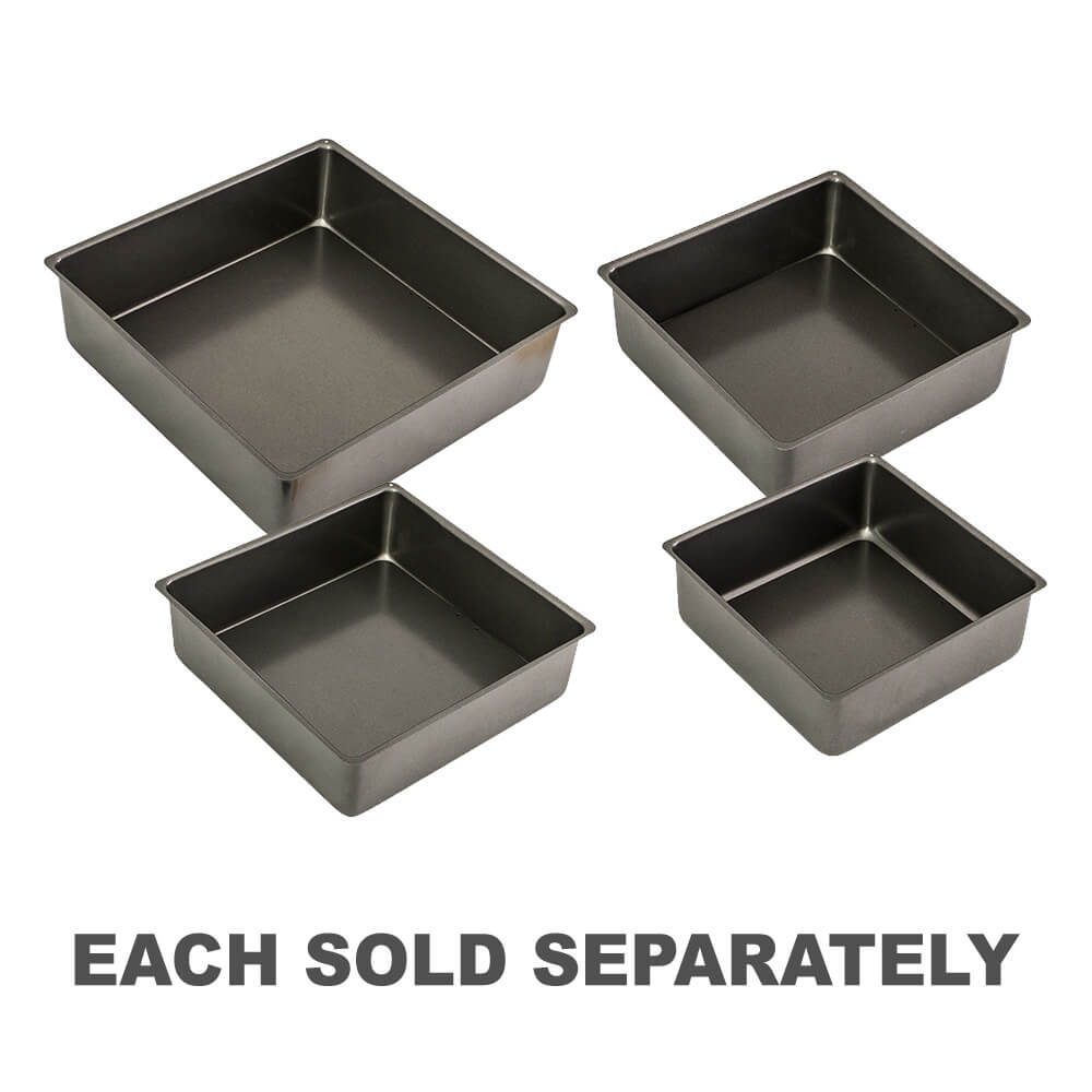 Bakemaster Loose Base Square Deep Cake Pan