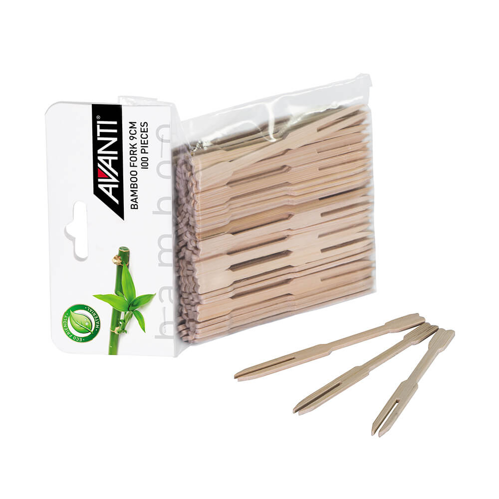 Avanti Bamboo Fork 100pcs/Pack (9cm)