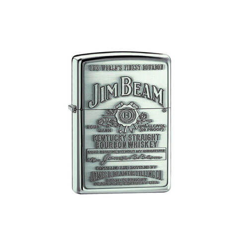 Jim Beam Full Label Chip High Polish Lighter