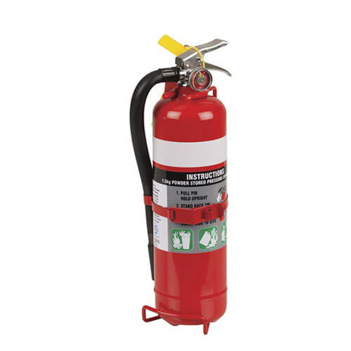 1.5kg Fire Extinguisher (2A:30B E Metal Bracket)