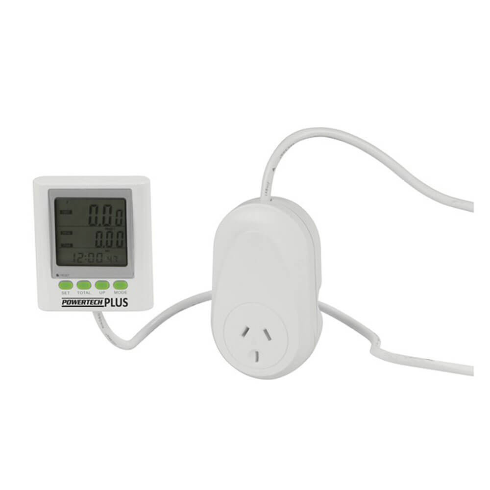 Mains Power Meter with Extendable LCD Display