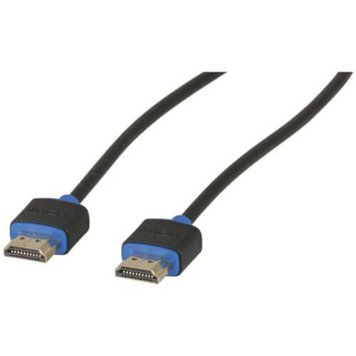 HDMI 2.0 Plug to Plug Slimline Audio Visual Cable 1.5m