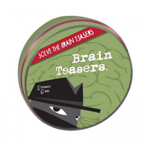 Brain Teasers Mystery Tin Travel Card Game