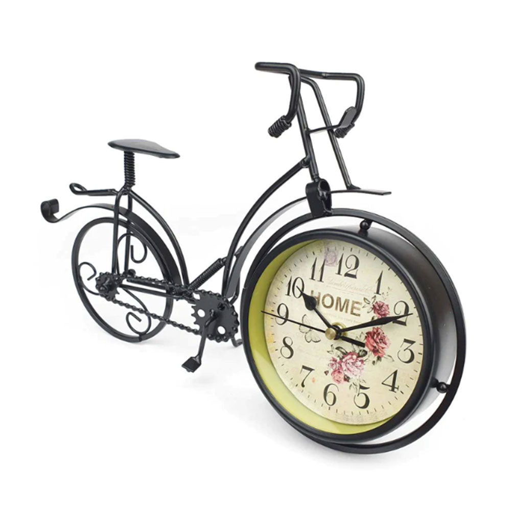 Art Metal Bike Table Clock
