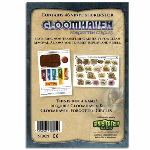 Gloomhaven Forgotten Circles Removable Sticker Set