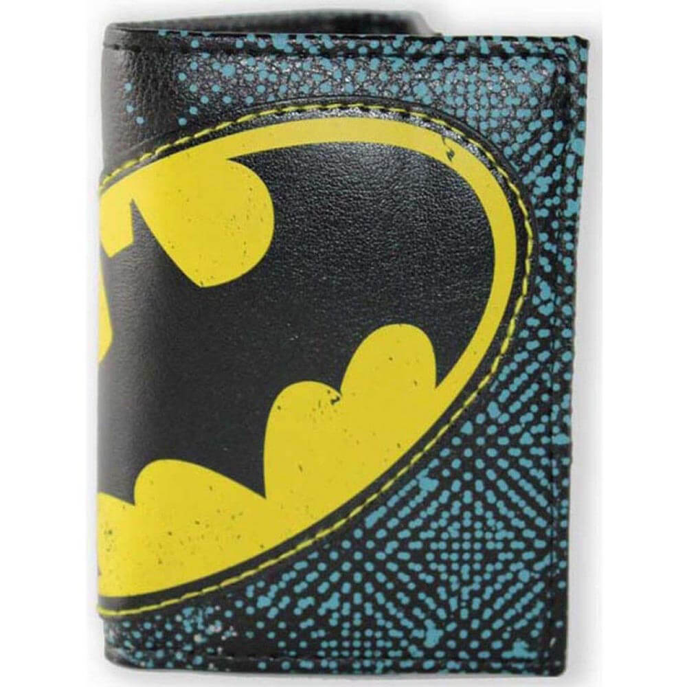 Batman Halftone Applique Tri-fold Wallet