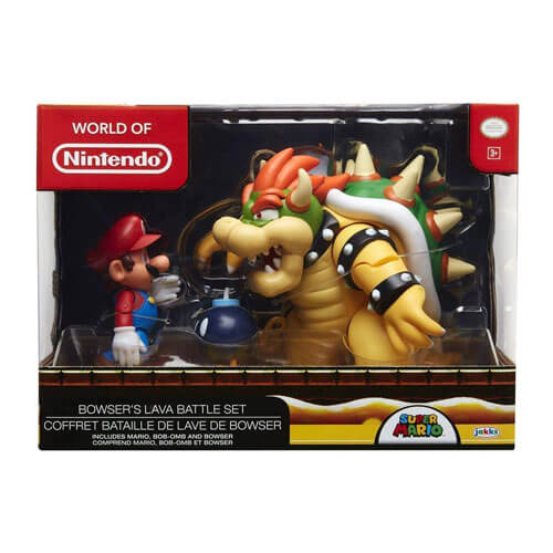 World of Nintendo Mario vs. Bowser Diorama Set