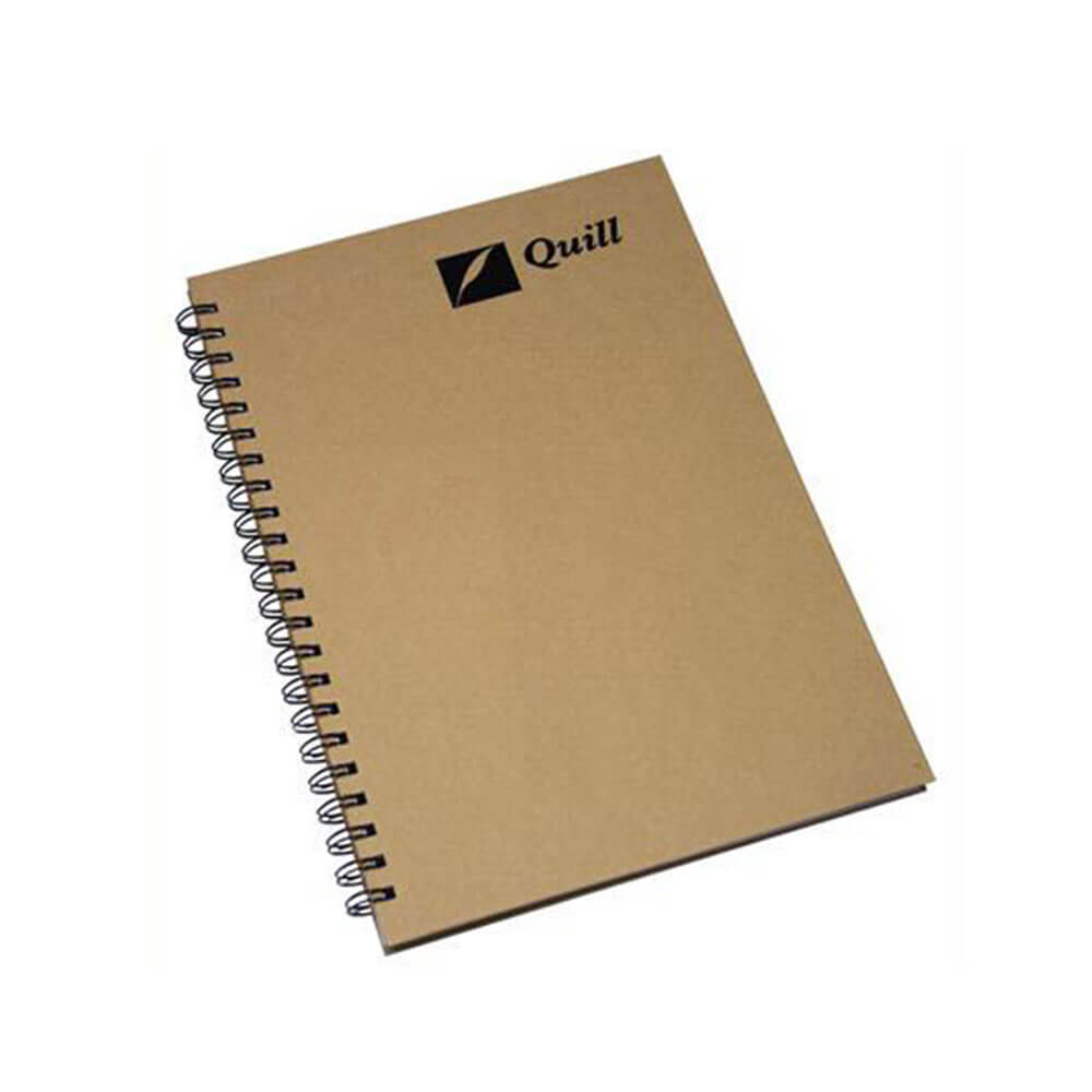 Quill Natural Range Spiral Notebook A4 (160 pages)