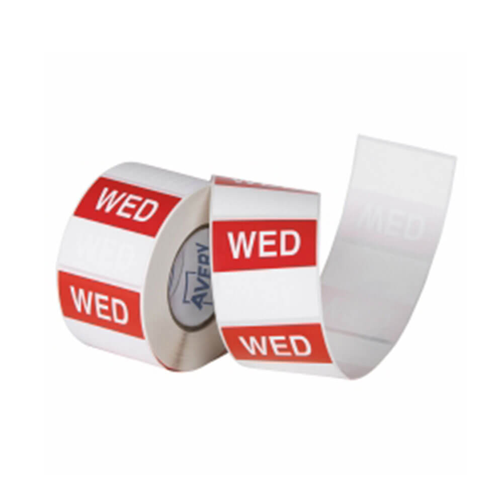 Ablösbares Avery-Etikett, 40 mm, 500 Stück pro Rolle, Weiß