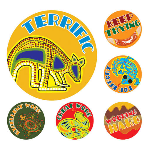 Avery Australian Art Merit Stickers 96pk (Assorted)